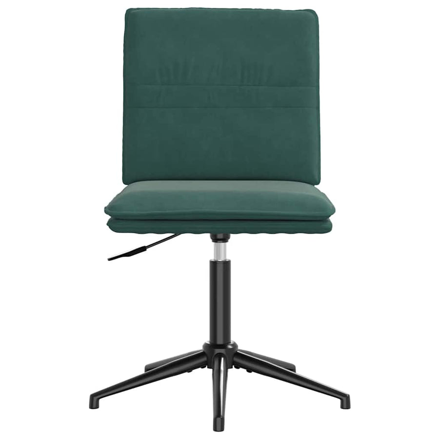 Eetkamerstoelen 2 st fluweel donkergroen
