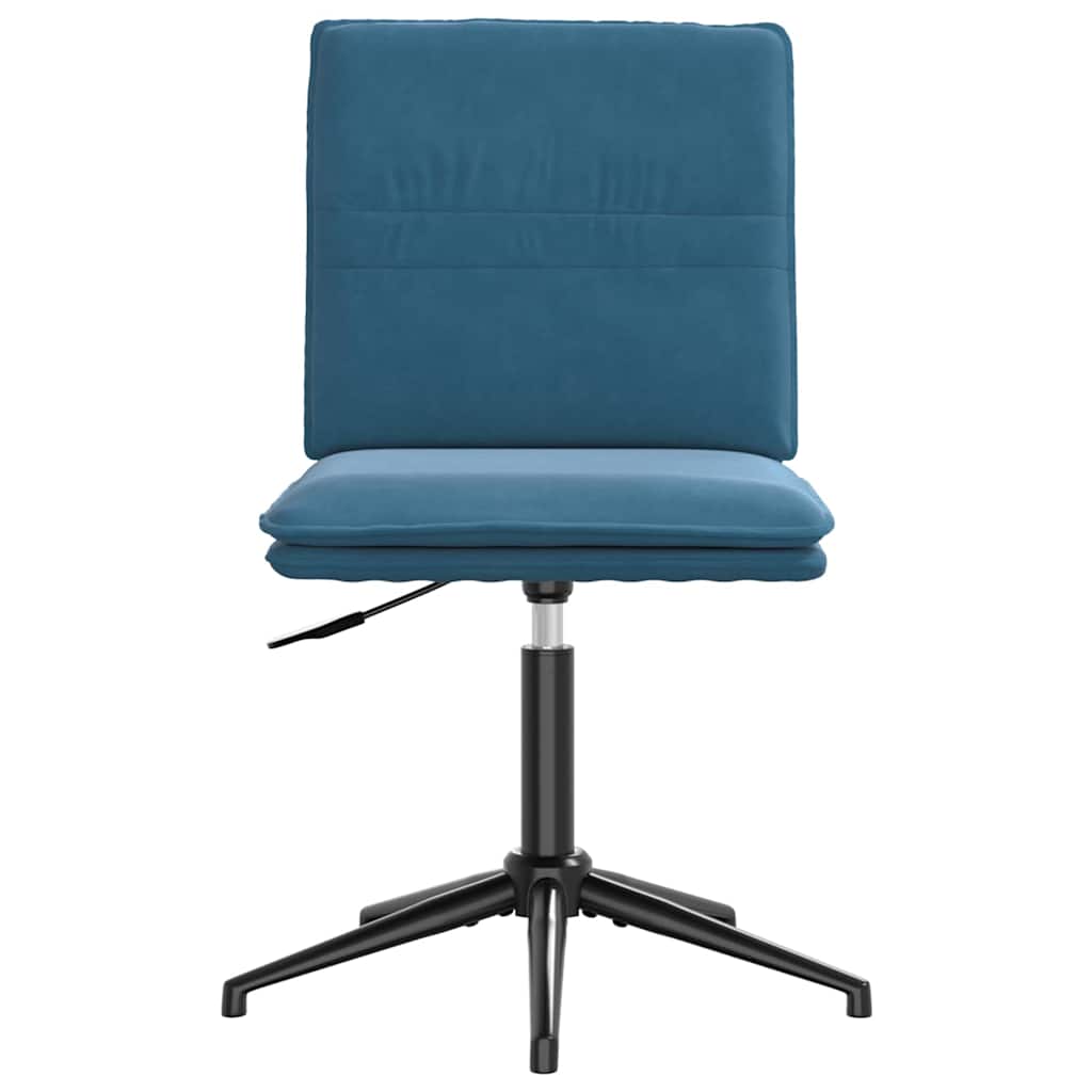 Eetkamerstoelen 2 st fluweel blauw