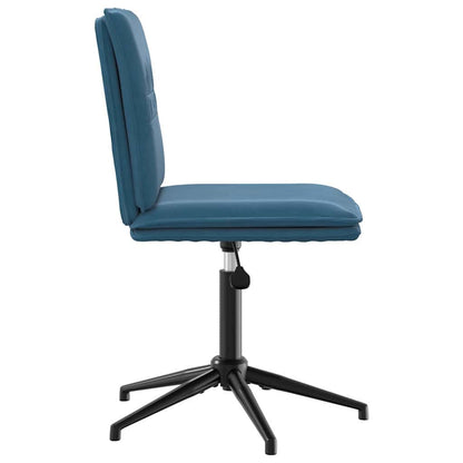 Eetkamerstoelen 2 st fluweel blauw