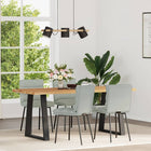 Eetkamerstoelen 4 st fluweel lichtgrijs 45x54x83 cm