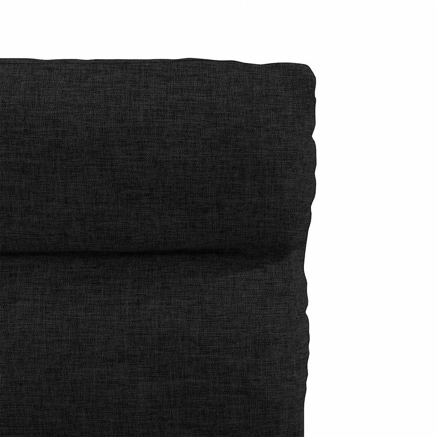 Eetkamerstoelen 4 st stof zwart