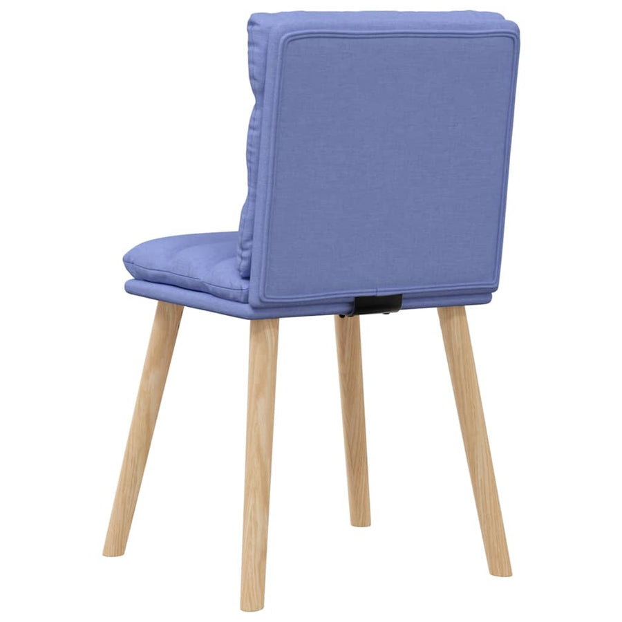 Eetkamerstoelen 4 st stof jeansblauw