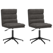 Eetkamerstoelen 2 st kunstleer zwart