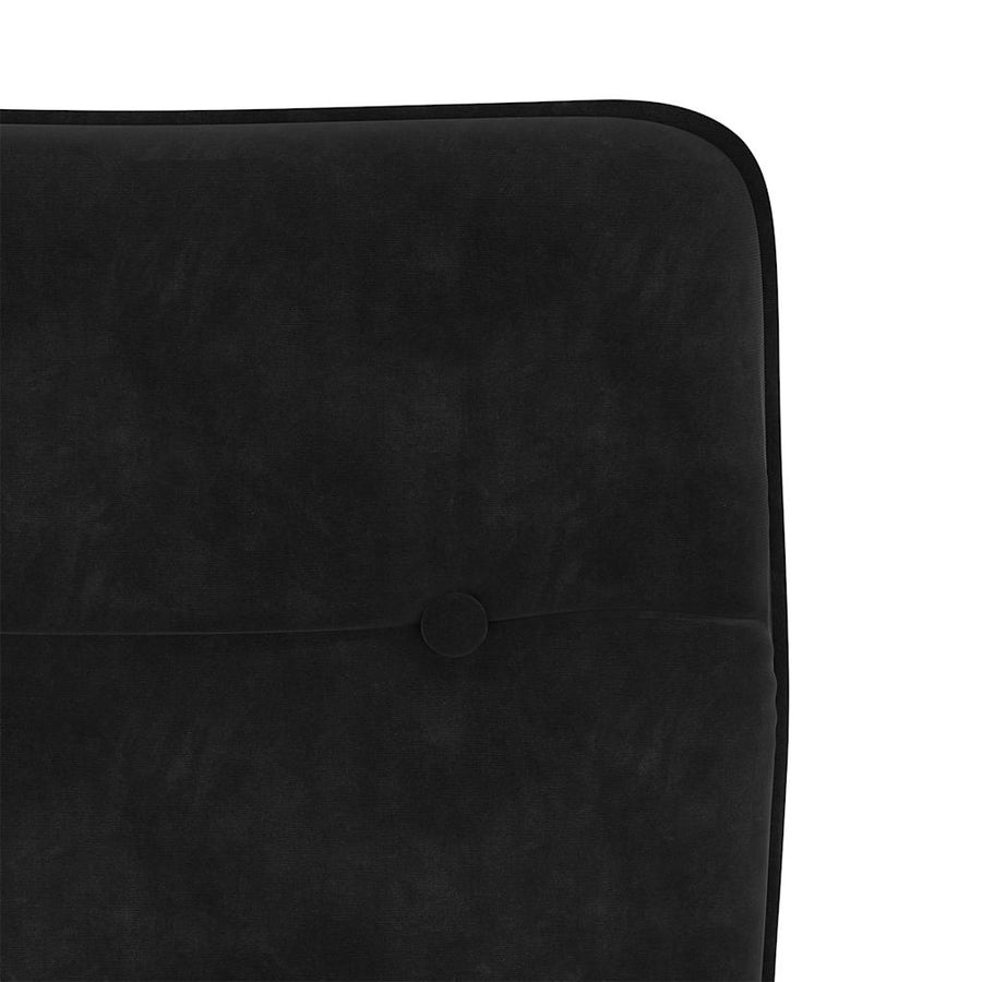 Eetkamerstoelen 4 st fluweel zwart