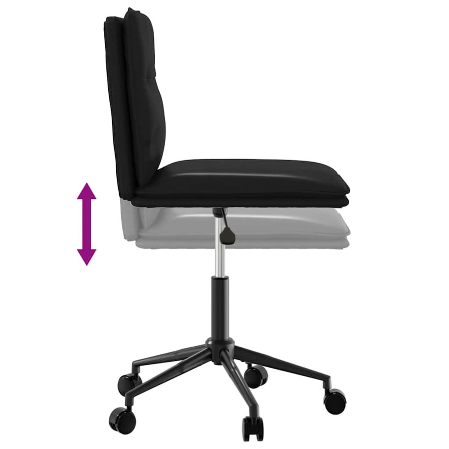 Eetkamerstoelen Kunstleer 2 Zwart