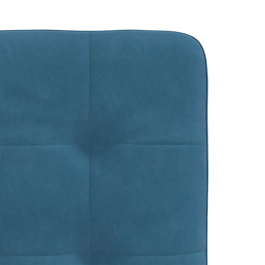Eetkamerstoelen 6 st fluweel blauw