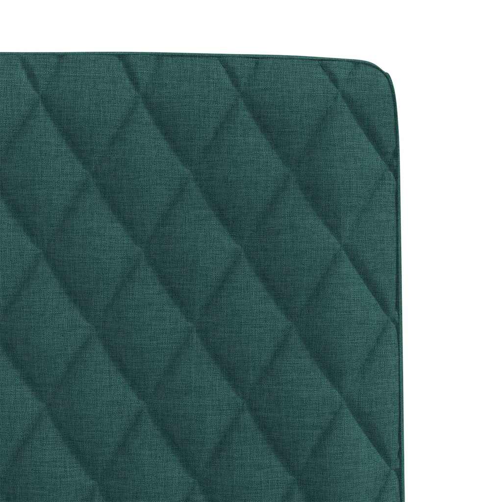 Eetkamerstoelen 6 st stof donkergroen