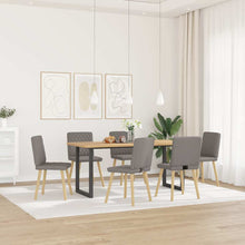 Eetkamerstoelen 6 st stof taupe