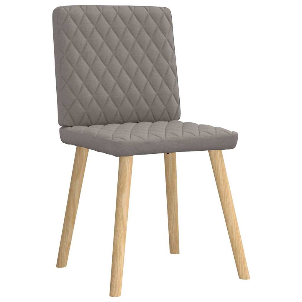 Eetkamerstoelen 6 st stof taupe