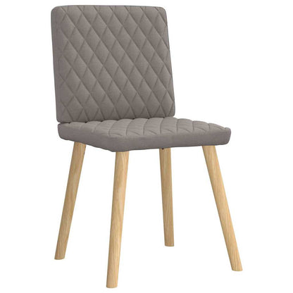 Eetkamerstoelen 6 st stof taupe
