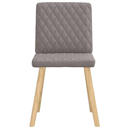 Eetkamerstoelen 6 st stof taupe