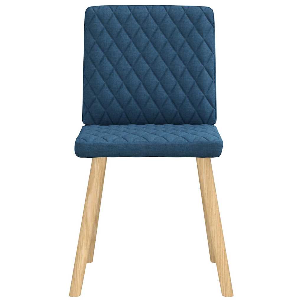 Eetkamerstoelen 6 st stof blauw