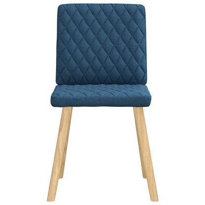 Eetkamerstoelen 6 st stof blauw