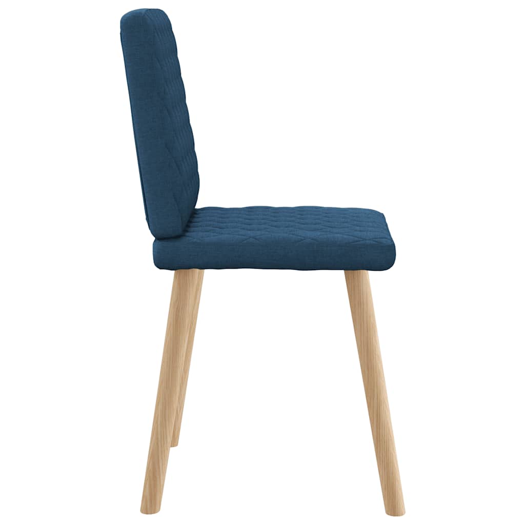 Eetkamerstoelen 6 st stof blauw