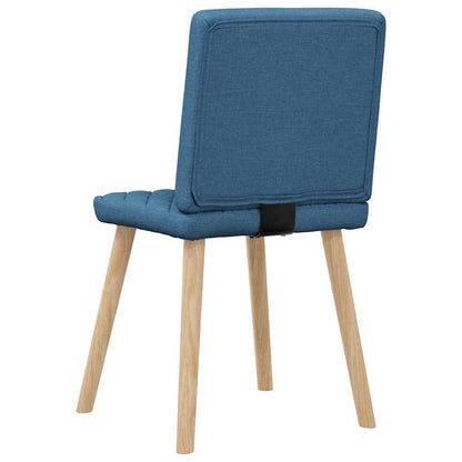 Eetkamerstoelen 6 st stof blauw