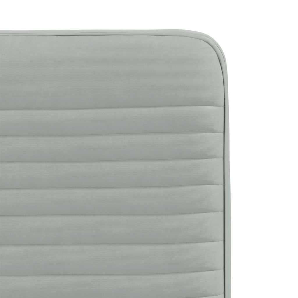Eetkamerstoelen 6 st fluweel lichtgrijs
