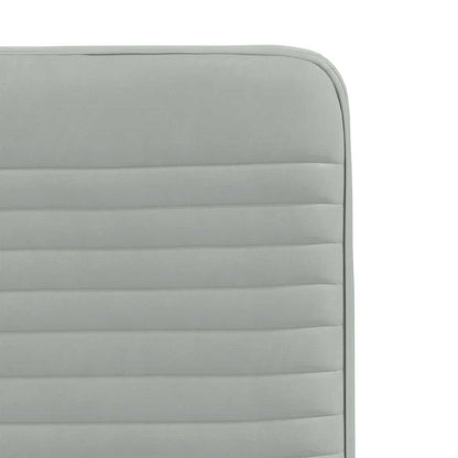Eetkamerstoelen 6 st fluweel lichtgrijs