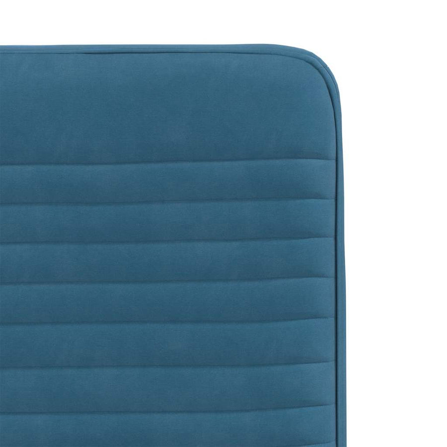 Eetkamerstoelen 6 st fluweel blauw