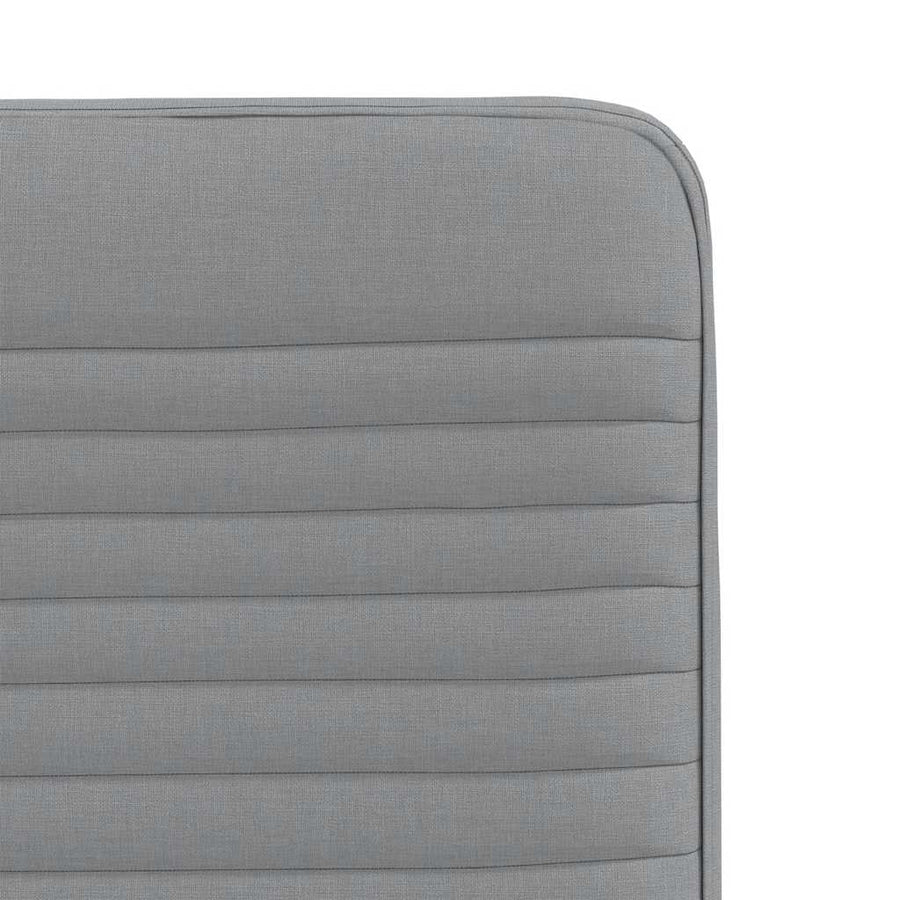 Eetkamerstoelen 6 st stof lichtgrijs