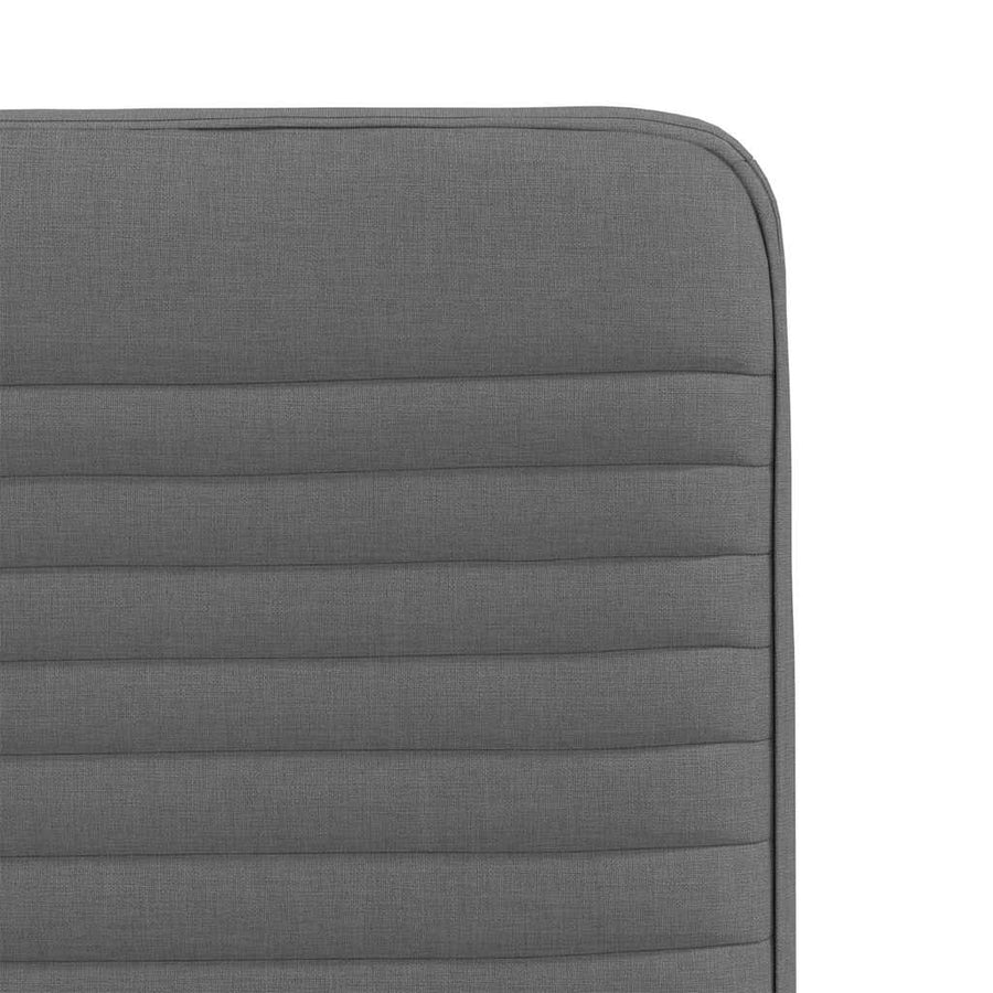 Eetkamerstoelen 6 st stof donkergrijs