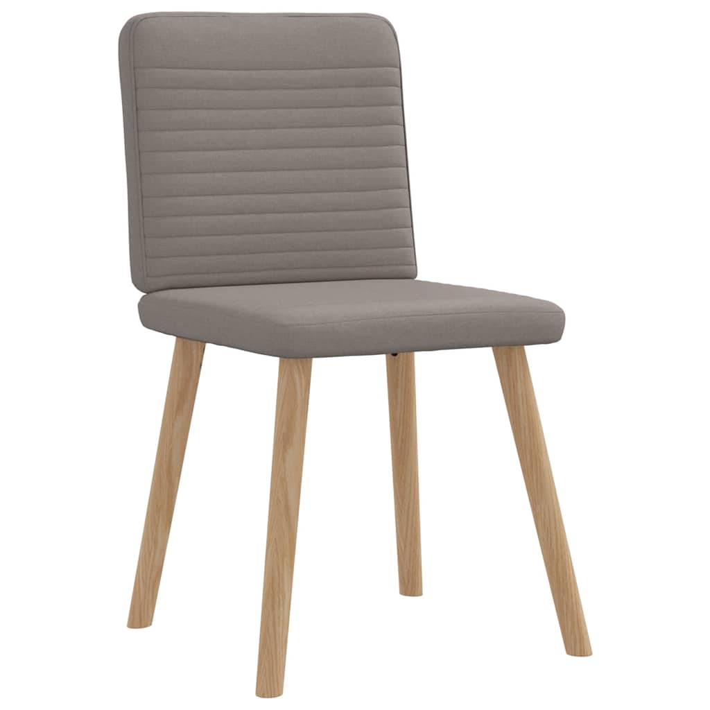 Eetkamerstoelen 6 st stof taupe