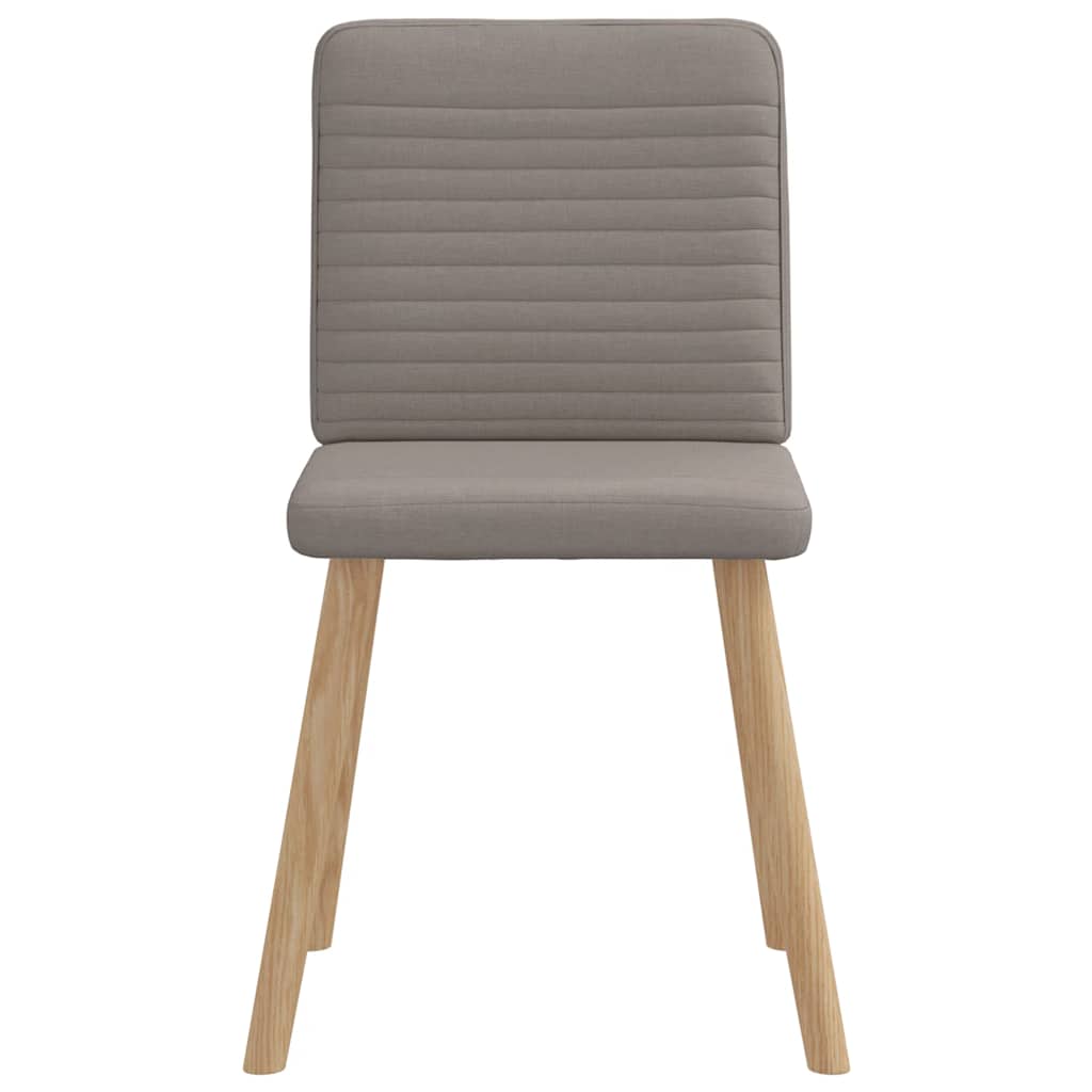 Eetkamerstoelen 6 st stof taupe