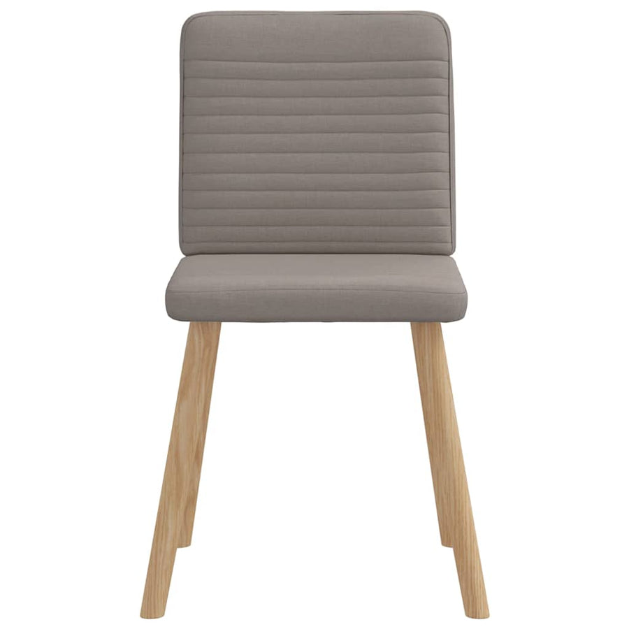 Eetkamerstoelen 6 st stof taupe