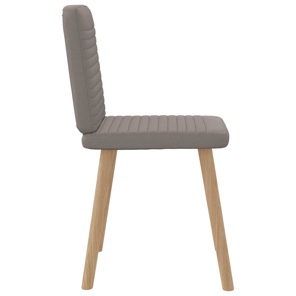 Eetkamerstoelen 6 st stof taupe