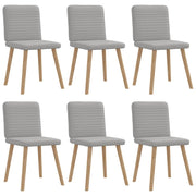 Eetkamerstoelen 6 stuks wolk grijs 45x54x86 cm