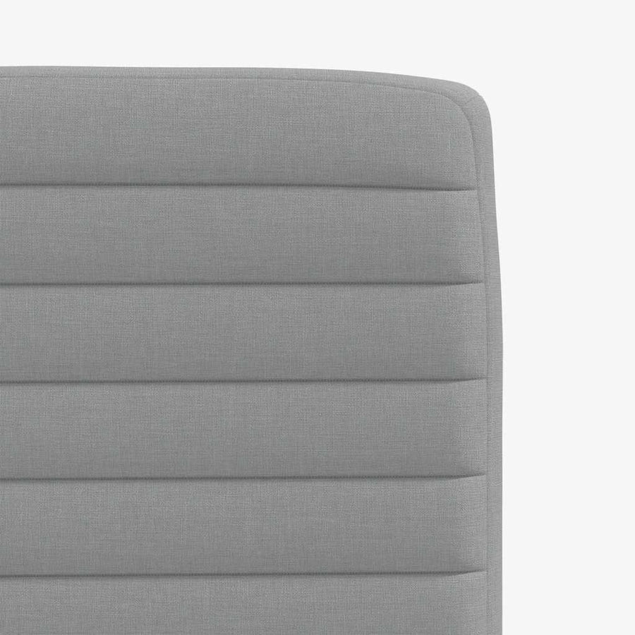 Eetkamerstoelen 6 st stof lichtgrijs