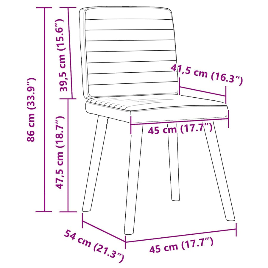 Eetkamerstoelen 6 st stof lichtgrijs