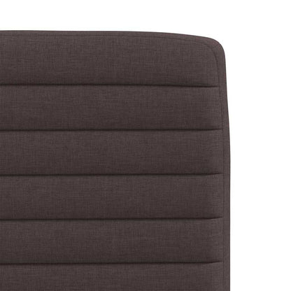 Eetkamerstoelen 6 st stof donkerbruin