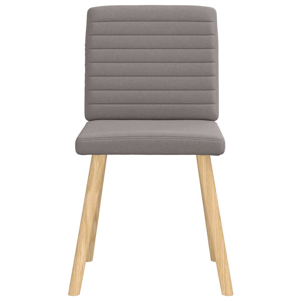 Eetkamerstoelen 6 st stof taupe