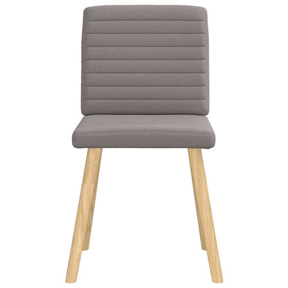 Eetkamerstoelen 6 st stof taupe