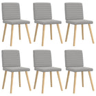 Eetkamerstoelen 6 stuks wolk grijs 45x54x86 cm