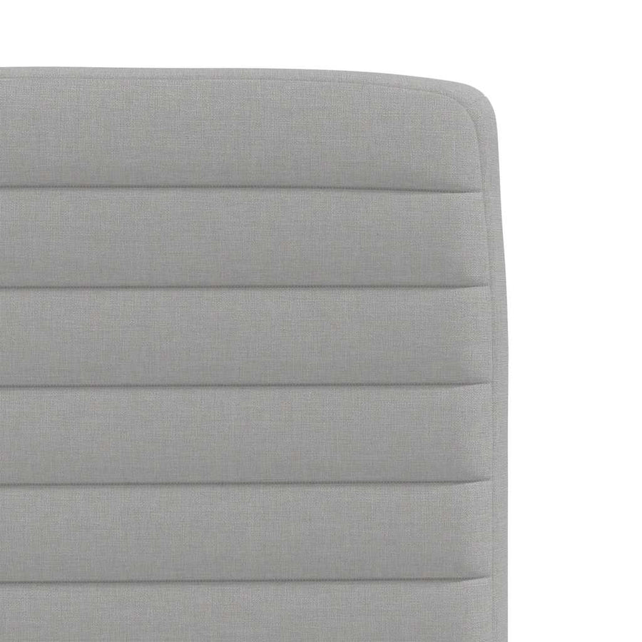 Eetkamerstoelen 6 st stof wolk grijs
