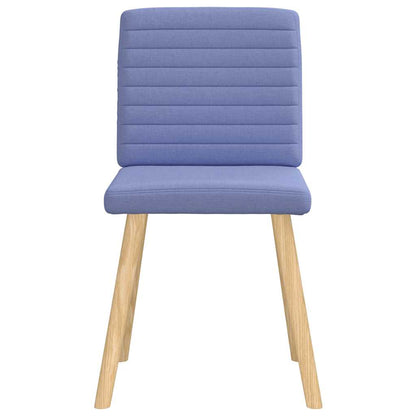 Eetkamerstoelen 6 st stof jeansblauw
