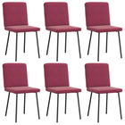 Eetkamerstoelen 6 st fluweel wijnrood 45x54x83 cm