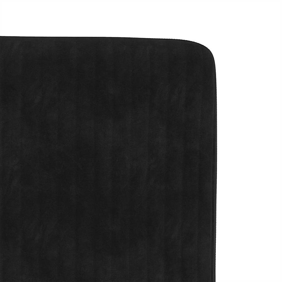 Eetkamerstoelen 6 st fluweel zwart