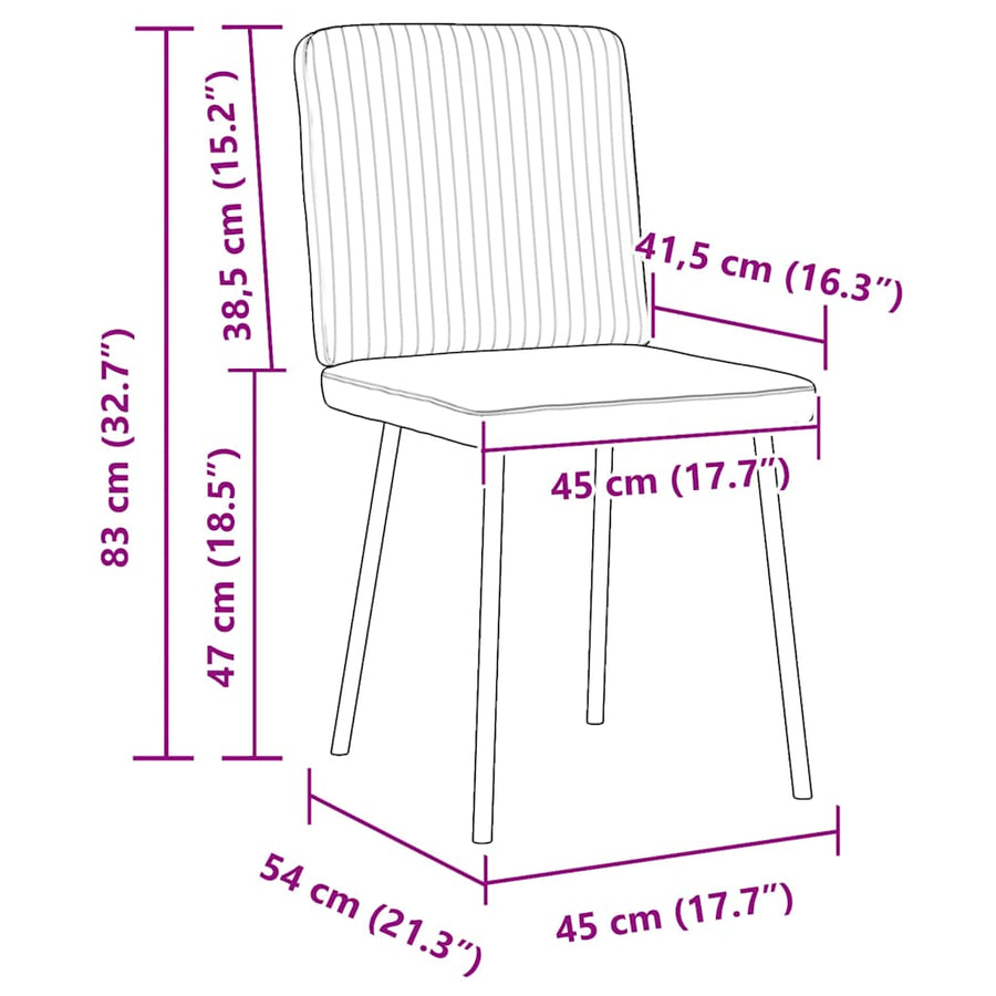 Eetkamerstoelen 6 st fluweel blauw