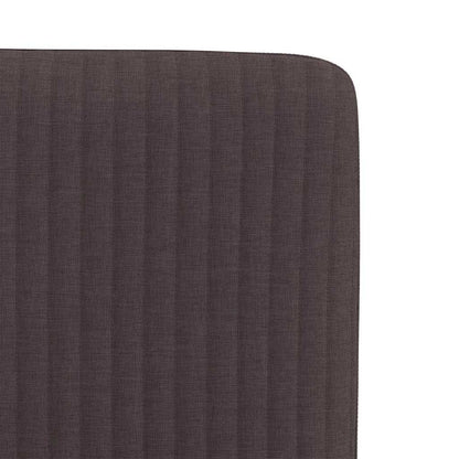 Eetkamerstoelen 6 st stof donkerbruin