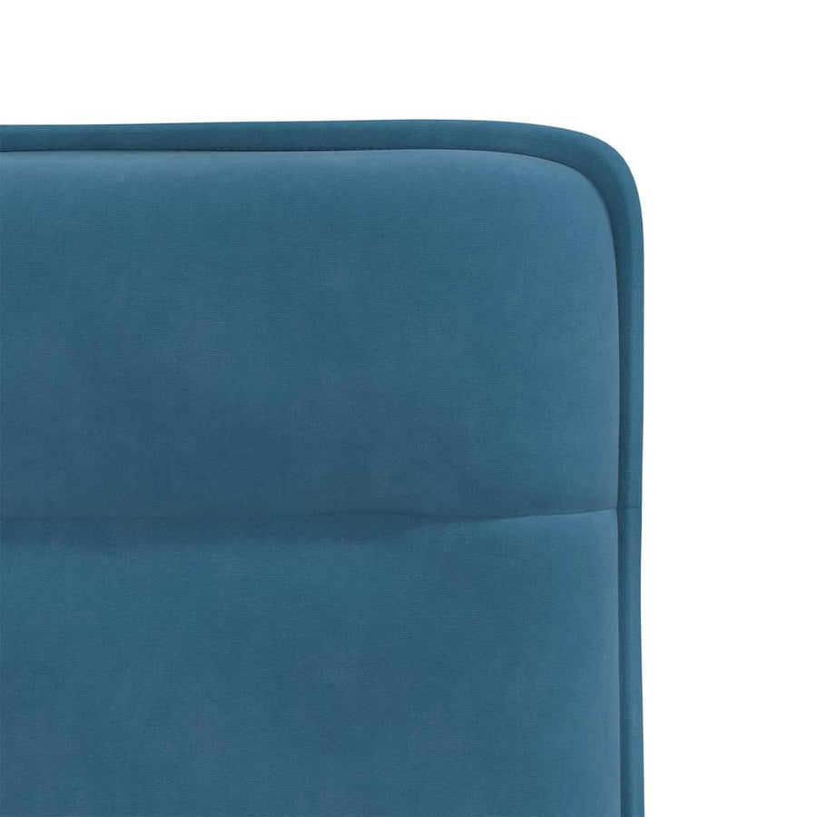 Eetkamerstoelen 6 st fluweel blauw