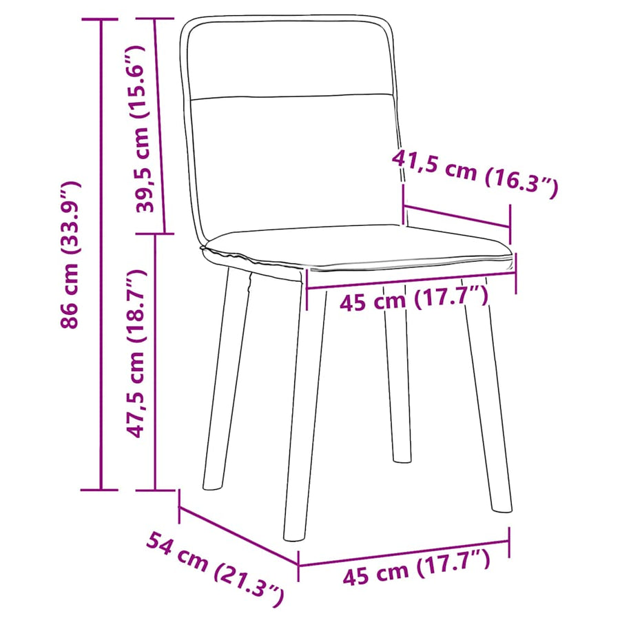 Eetkamerstoelen 6 st stof donkergrijs