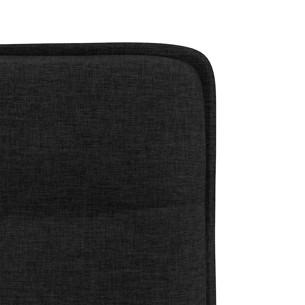 Eetkamerstoelen 6 st stof zwart