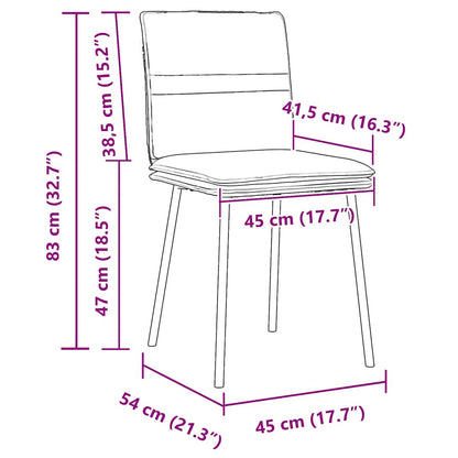 Eetkamerstoelen 6 st fluweel donkergrijs