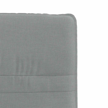 Eetkamerstoelen 6 st stof lichtgrijs