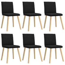 Eetkamerstoelen Stof 6 Zwart
