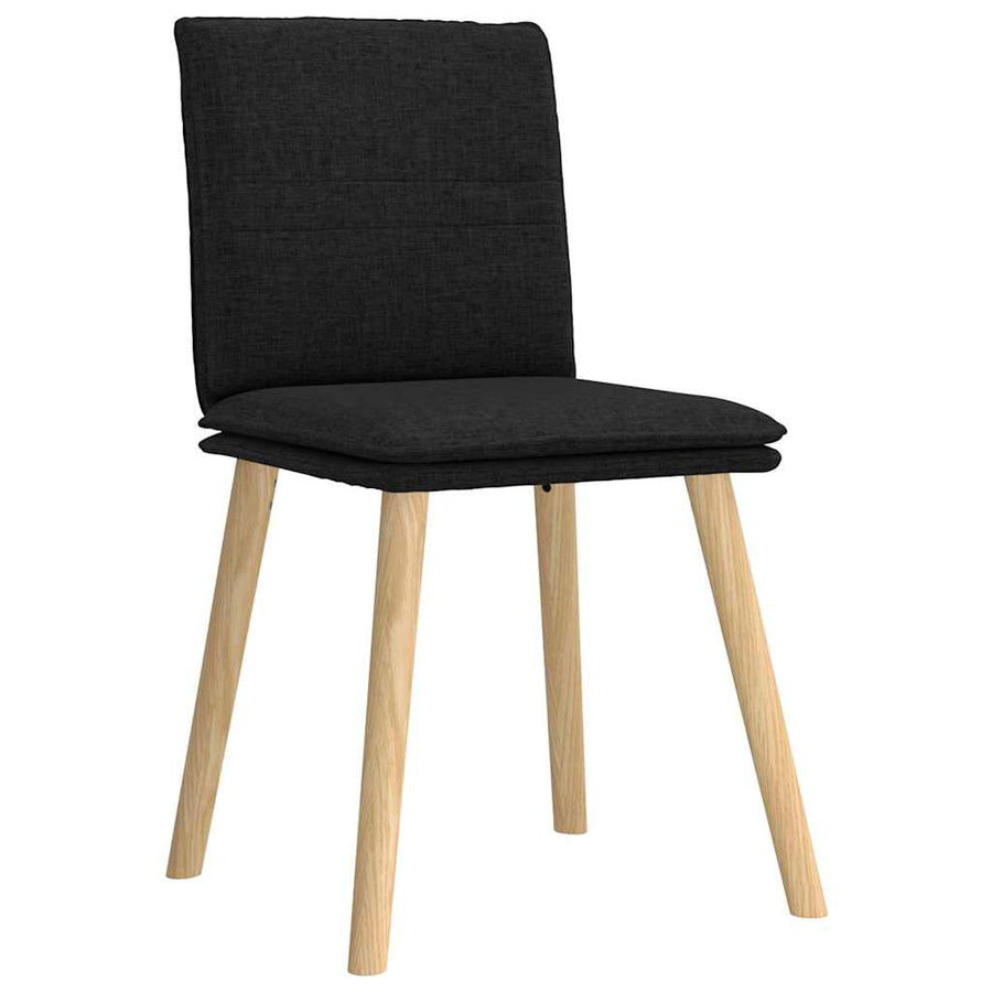 Eetkamerstoelen Stof 6 Zwart