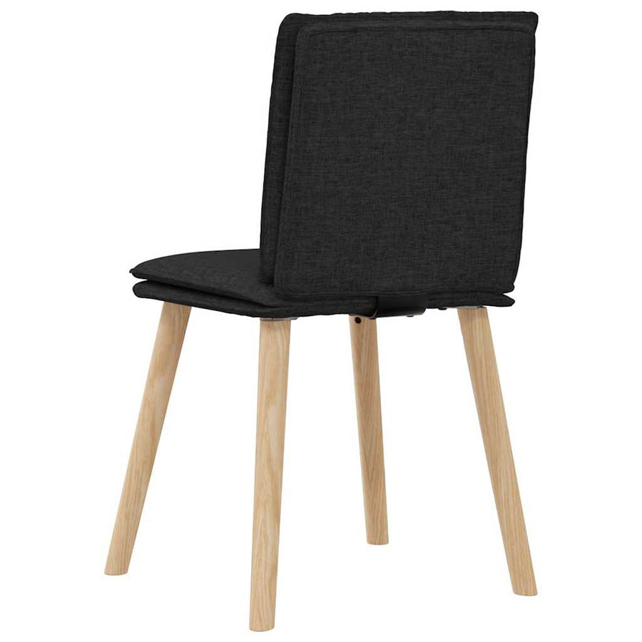 Eetkamerstoelen Stof 6 Zwart