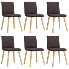 Eetkamerstoelen Stof 6 Donkerbruin